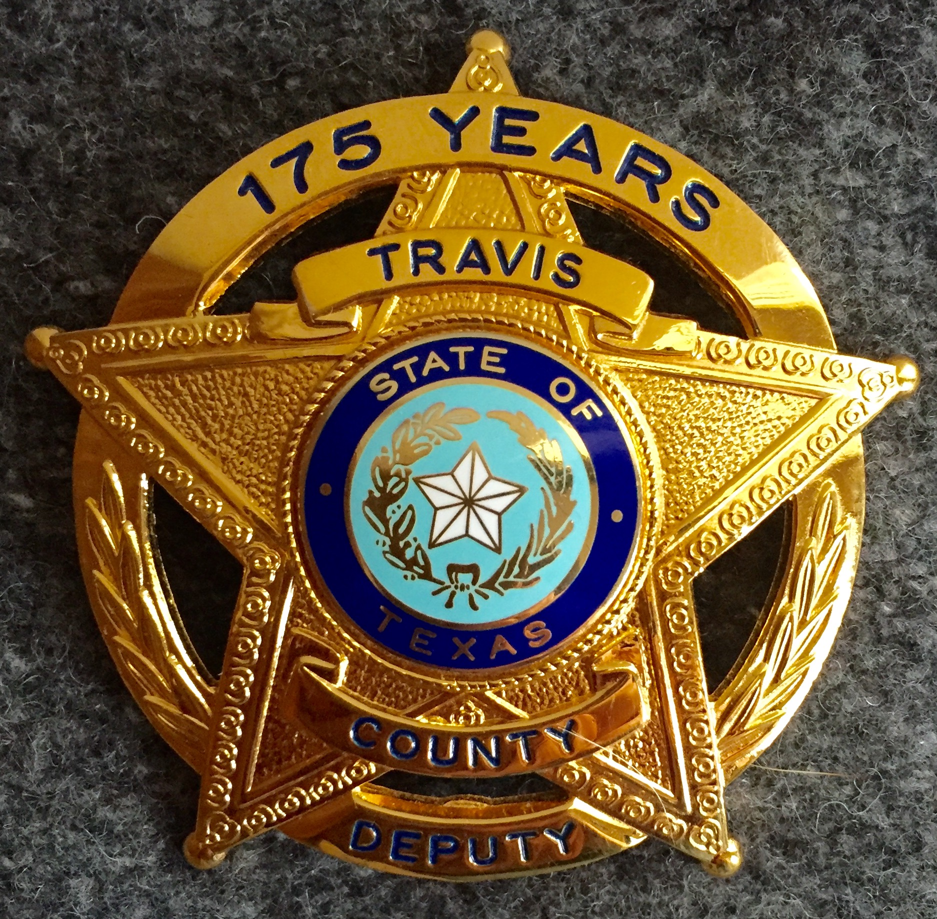 Travis County 175 Years Commemorative Badge